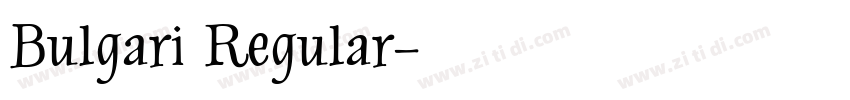 Bulgari Regular字体转换